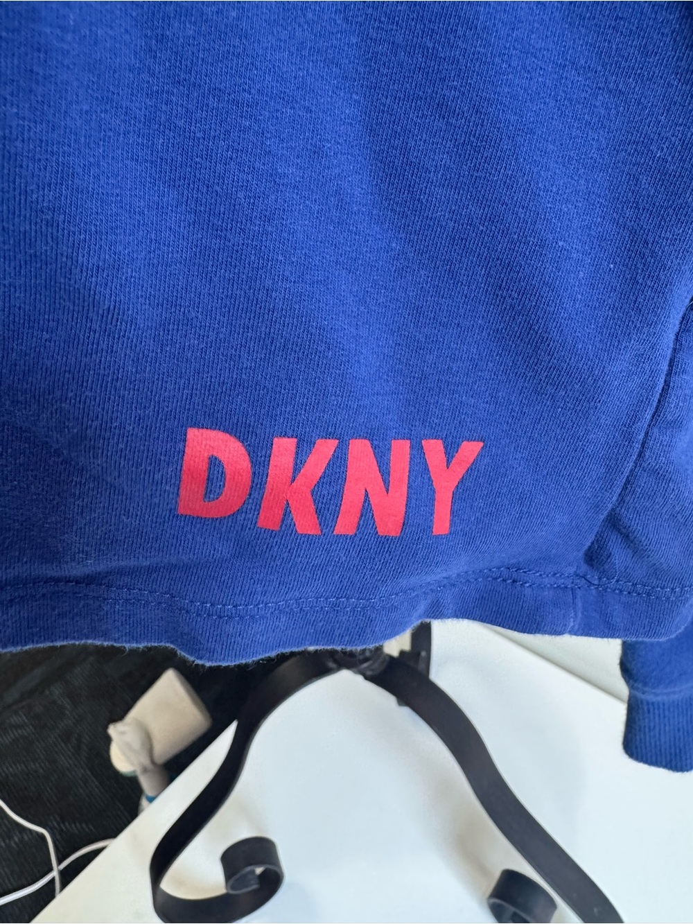 DKNY Sport NFL New York Cropped Hoodie - Royal Blue - Picture 3 of 3